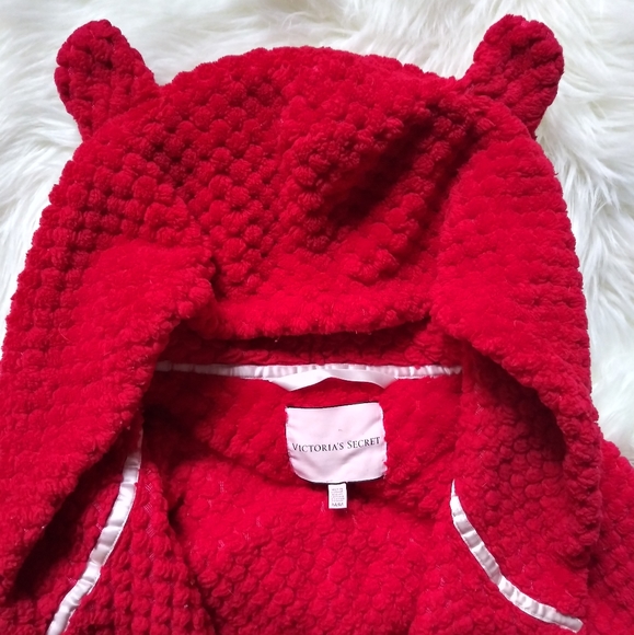 Victoria's Secret The Cozy Hooded Robe *M* w/GIFT - Picture 5 of 9